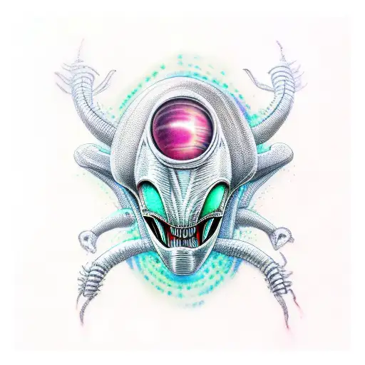 alien language spine tattoo  tattoo design idea