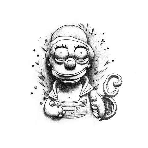 Bart y Lisa tattoo design idea