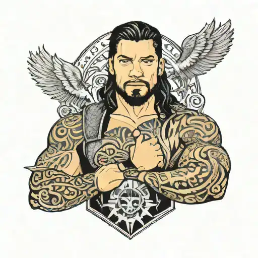 Roman Reigns tattoo design idea