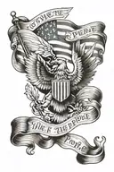 we the people american flag incorporated tattoo design idea