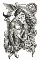 The Mythical Couple Who Loved Each Other Forever tattoo design idea