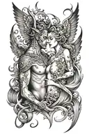 The Mythical Couple Who Loved Each Other Forever tattoo design idea