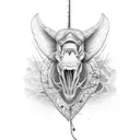 bass fishing, hunting, god tattoo design idea