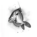 bass fishing, hunting, god tattoo design idea