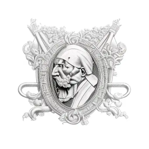 french history tattoo design idea