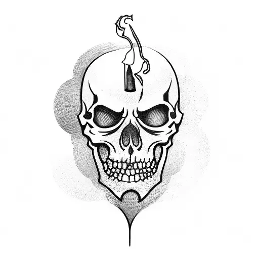 grimreaper holding hourglass tattoo design idea
