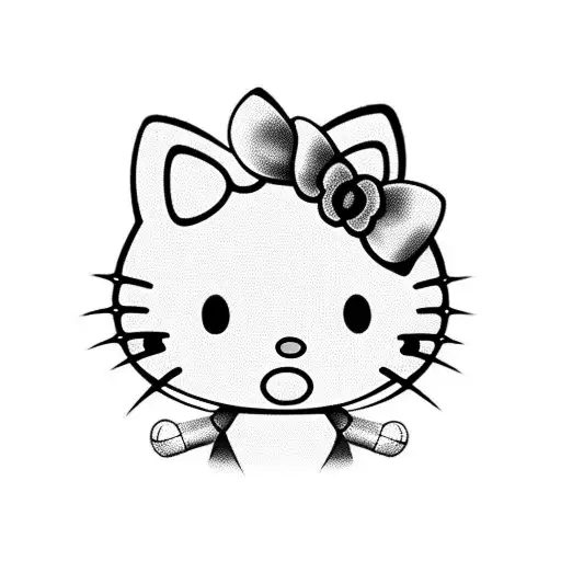 hello kitty tattoo design idea