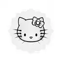 hello kitty tattoo design idea