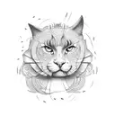 lines tattoo design idea