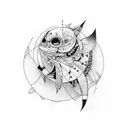 lines tattoo design idea