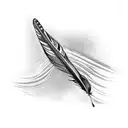 Feather that spreads into crows tattoo design idea