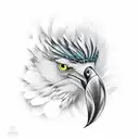 Feather that spreads into crows tattoo design idea