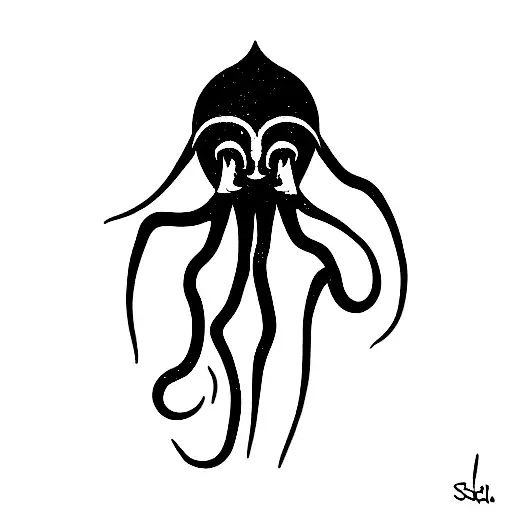 Squid Inca-Style tattoo design idea