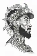 Nipsey Hussle the maraton continues  tattoo design idea