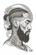 Nipsey Hussle the maraton continues  tattoo design idea