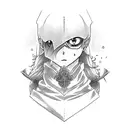 anime sword tattoo design idea