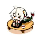 cute dragon eating sushi roll tattoo design idea