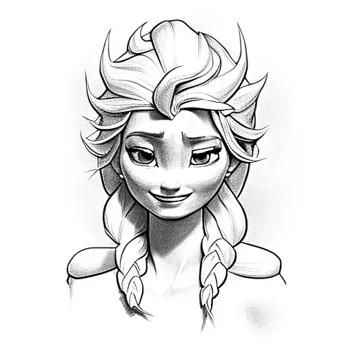 Elsa, hogwarts tattoo design idea