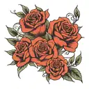 bluelock kaiser rose intertwined tattoo design idea