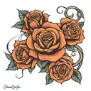 bluelock kaiser rose intertwined tattoo design idea