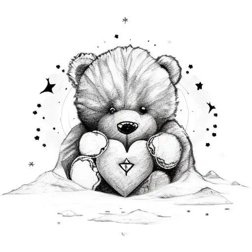 15+ Best Teddy Bear Tattoo Designs and Ideas | Teddy bear tattoos, Baby bear  tattoo, Bear tattoo