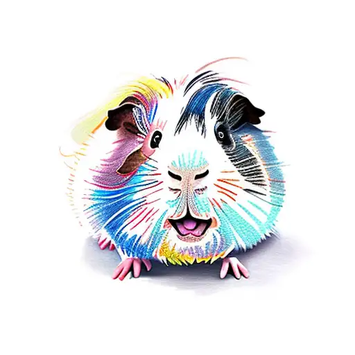 guinea pig as Tarzan tattoo design idea