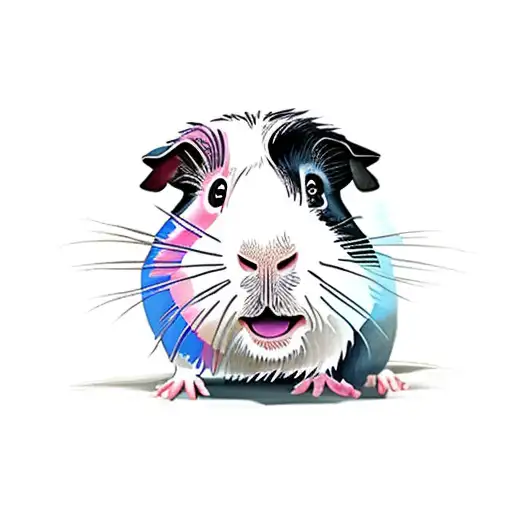 guinea pig as Tarzan tattoo design idea