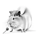 guinea pig as Tarzan tattoo design idea