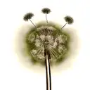 Dandelion tattoo design idea