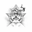 the creation of adam michelangelo  tattoo design idea