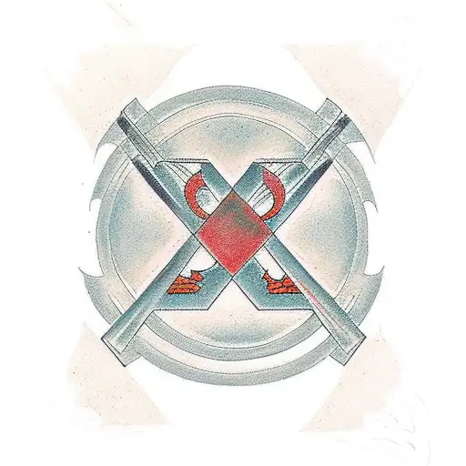 chi rho tattoo design idea