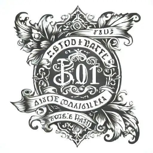 wood sign last name est date tattoo tattoo design idea