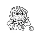 strawberry  tattoo design idea