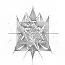 pentagram tattoo design idea