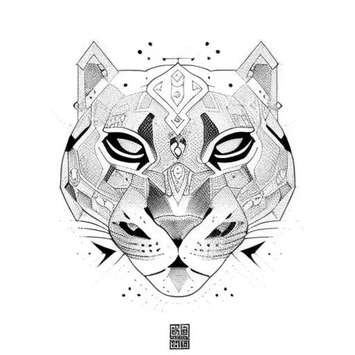 Panther tattoo design idea