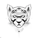 Panther tattoo design idea