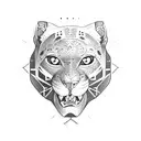 Panther tattoo design idea