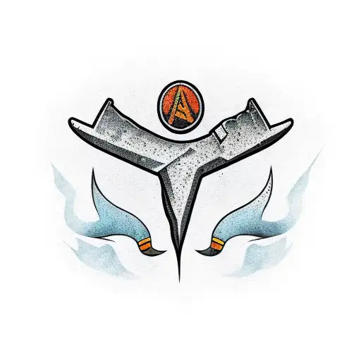 flint arrowhead tattoo design idea