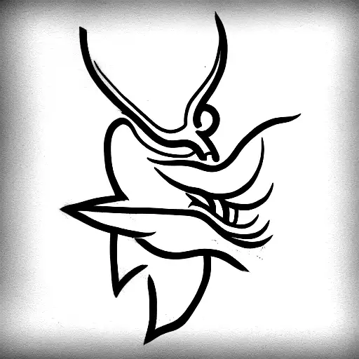 tengu tattoo design idea