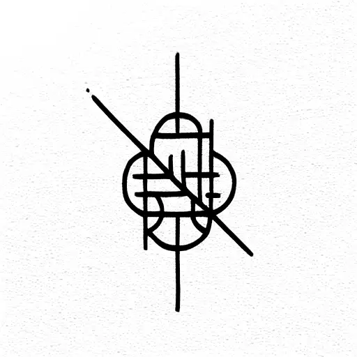 minimal berber tattoo tattoo design idea