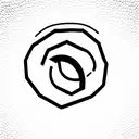 simple minimal abstract tattoo design idea