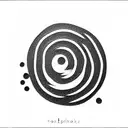 simple minimal abstract tattoo design idea