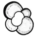 geode minimal simple tattoo design idea