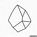 geode minimal simple tattoo design idea