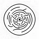 cretan labyrinth tattoo design idea
