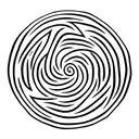 cretan labyrinth tattoo design idea