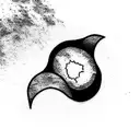 geode minimal simple tattoo design idea