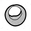 geode minimal simple tattoo design idea