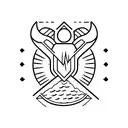 flint arrowhead, Minimal, Simple tattoo design idea