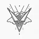 flint arrowhead, Minimal, Simple tattoo design idea